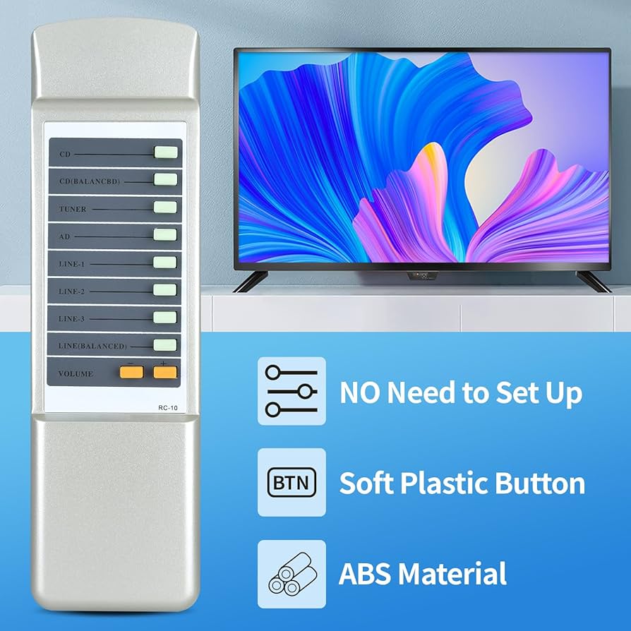 Amazon.com: RC-10 Replacement Remote Control Compatible for